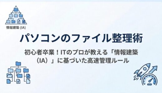 パソコンのファイル整理術 – 初心者卒業！ITのプロが教える「情報建築（IA）」に基づいた高速管理ルール